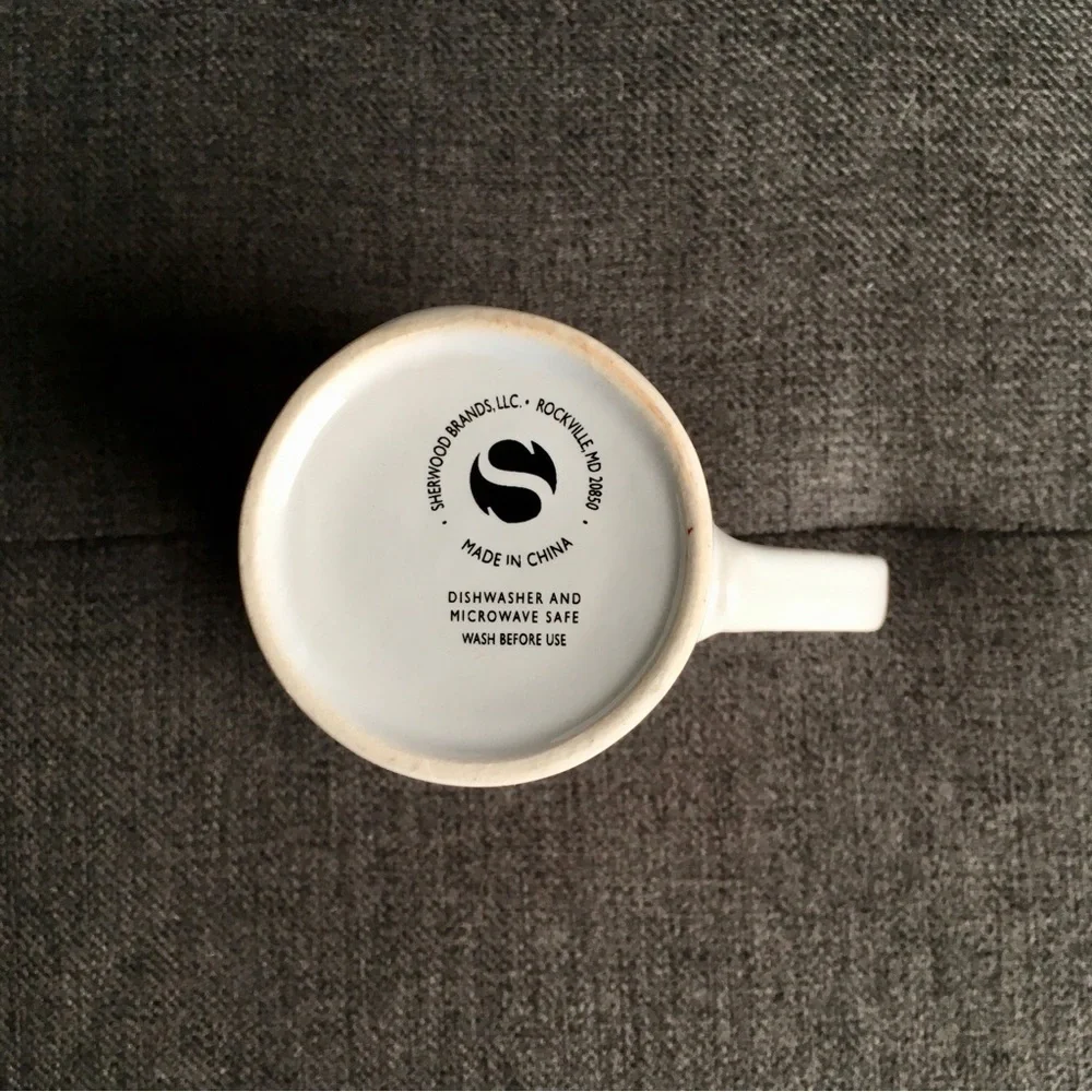 Novelty Scrabble Game Mug, White, Red, 11 oz